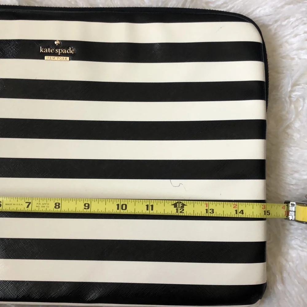 Kate Spade CREAM PATTERN VEGAN LEATHER LAPTOP BAG